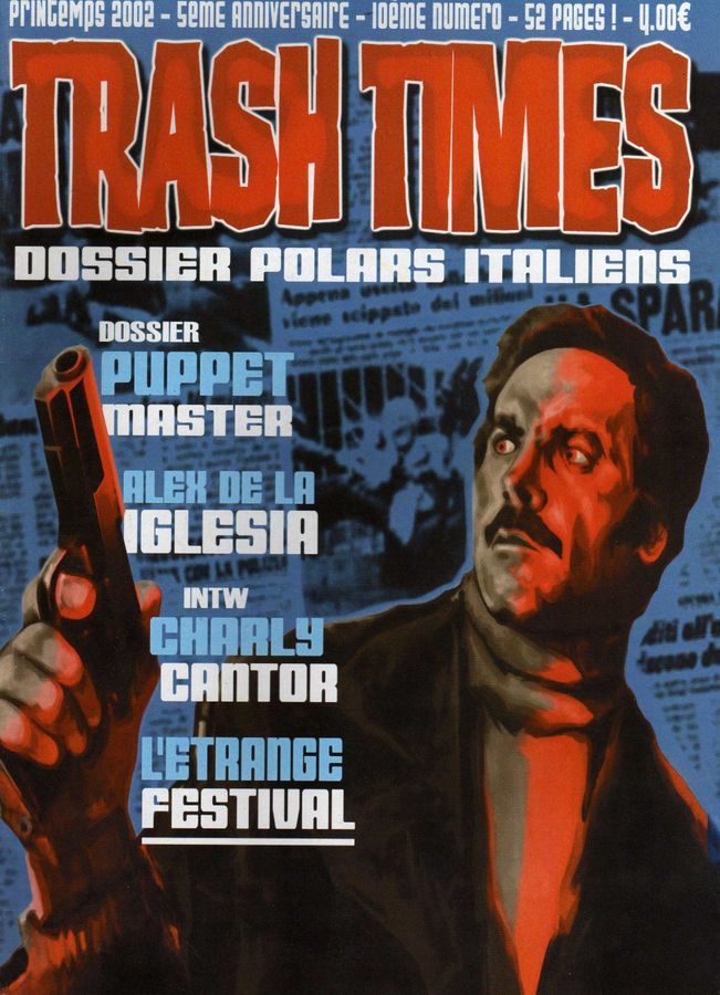 TRASH TIMES (Fr) magazine side cover Issue 10 Spring 2002