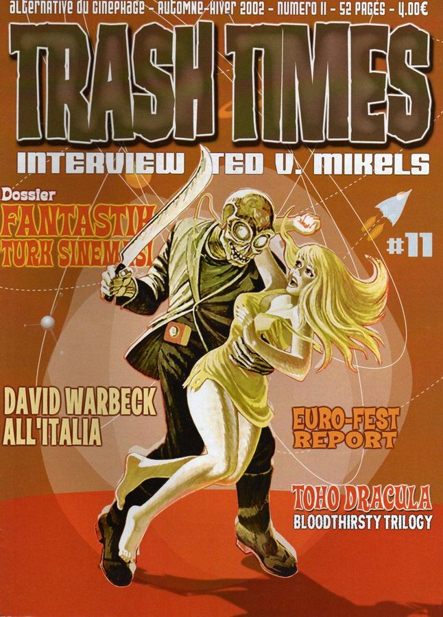 TRASH TIMES (Fr) magazine side cover Issue 11 Winter 2002