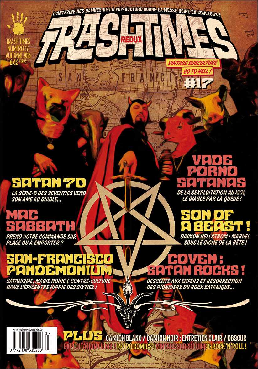 TRASH TIMES (Fr) magazine side cover Issue 17 Fall 2016