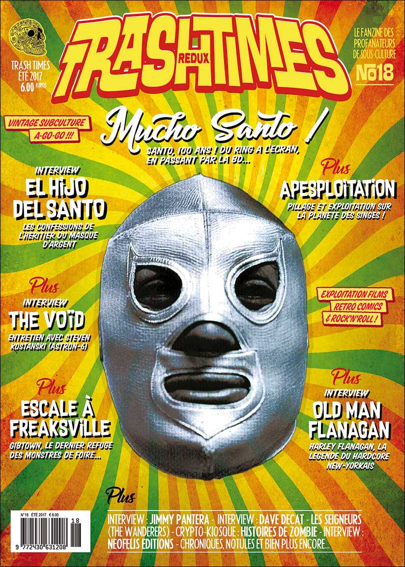 TRASH TIMES (Fr) magazine side cover Issue 18 Summer 2017
