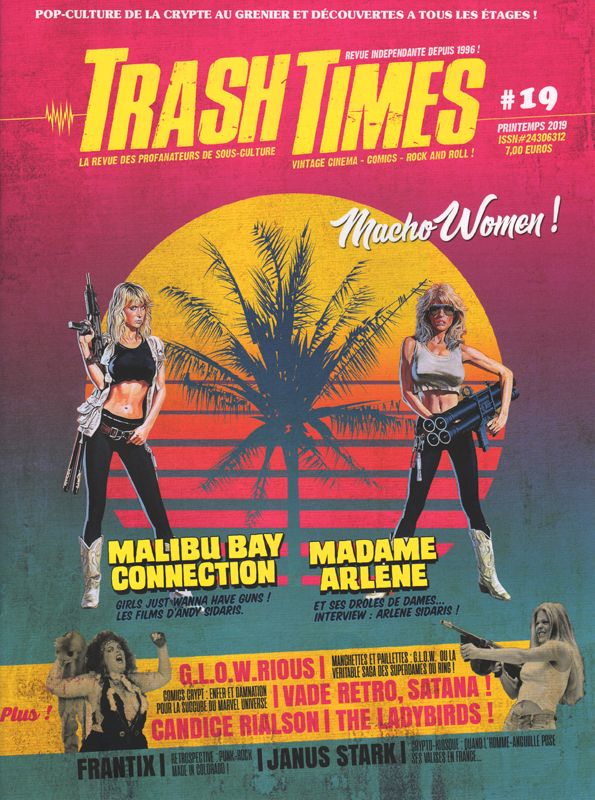 TRASH TIMES (Fr) magazine side cover Issue 19 Spring 2019