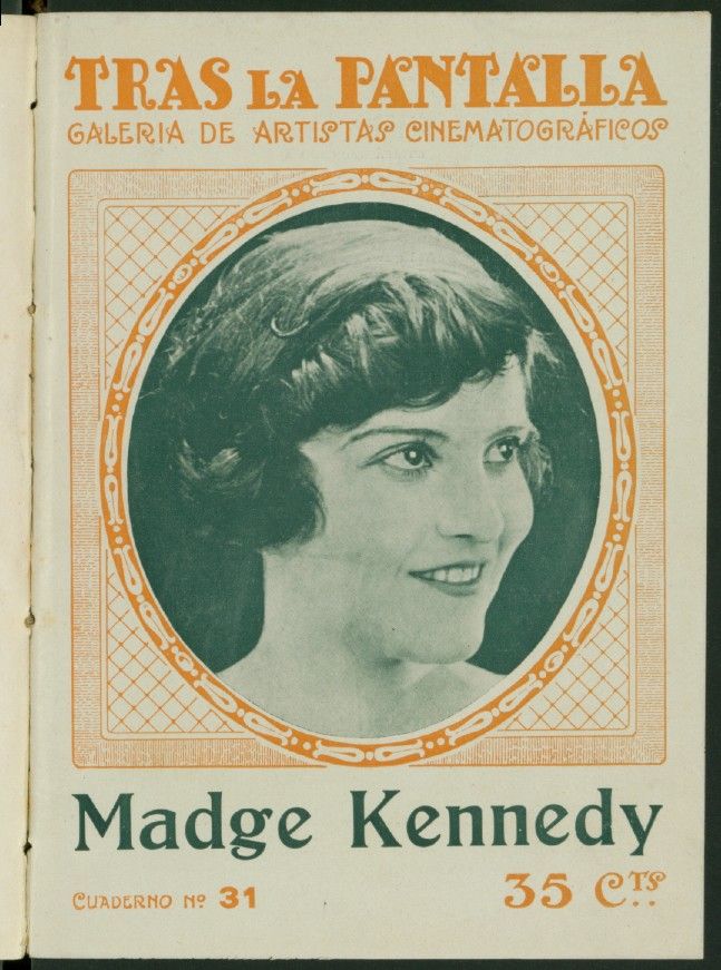 TRAS LA PANTALLA magazine side cover Issue 31 25 June 1921