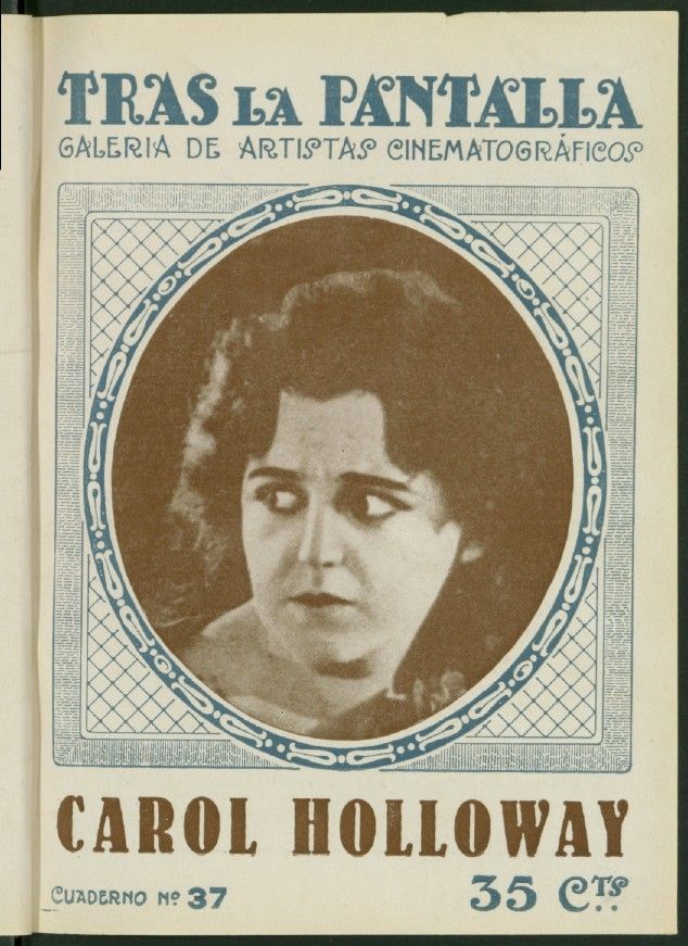 TRAS LA PANTALLA magazine side cover Issue 37 6 August 1921