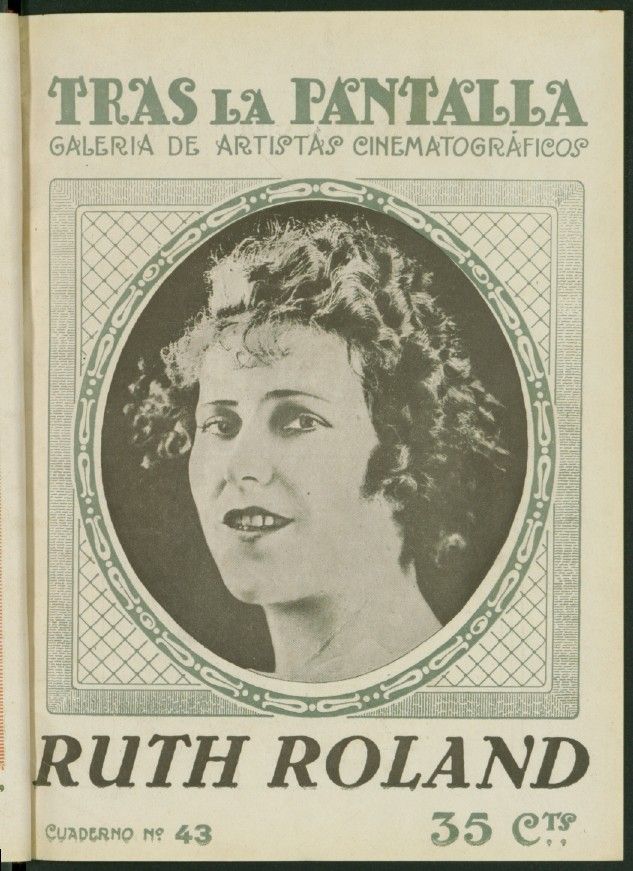 TRAS LA PANTALLA magazine side cover Issue 43 17 September 1921