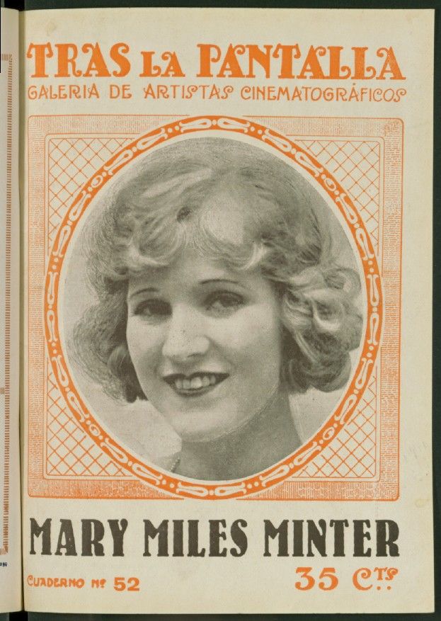 TRAS LA PANTALLA magazine side cover Issue 52 19 November 1921