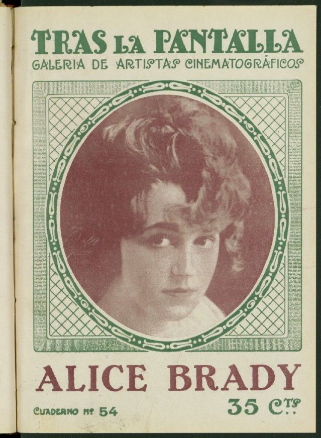 TRAS LA PANTALLA magazine side cover Issue 54 3 December 1921