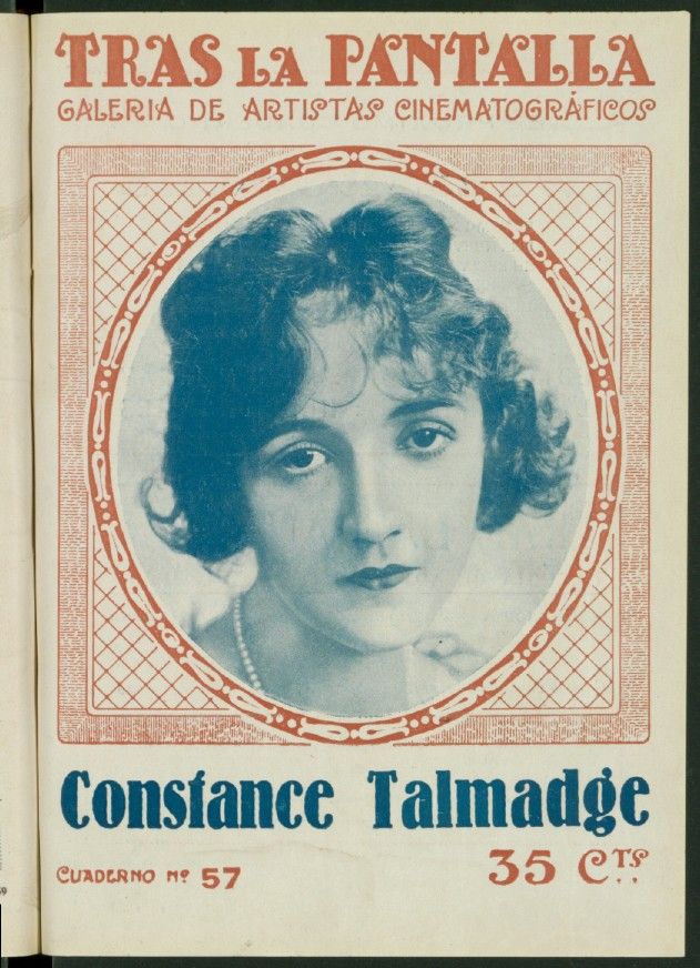 TRAS LA PANTALLA magazine side cover Issue 57 24 December 1921