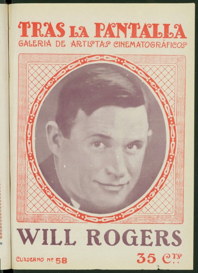 TRAS LA PANTALLA magazine side cover Issue 58 31 December 1921