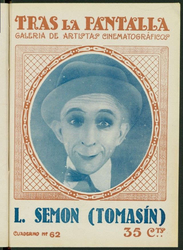 TRAS LA PANTALLA magazine side cover Issue 62 28 January 1922