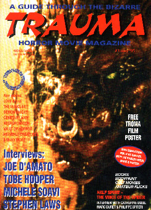 TRAUMA magazine side cover Issue 3  1995
