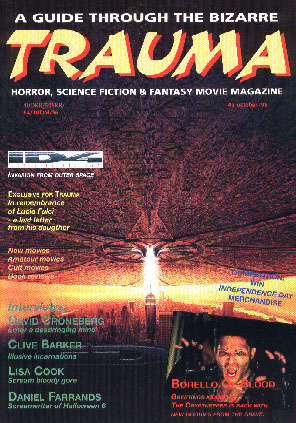 TRAUMA magazine side cover Issue 5  1996