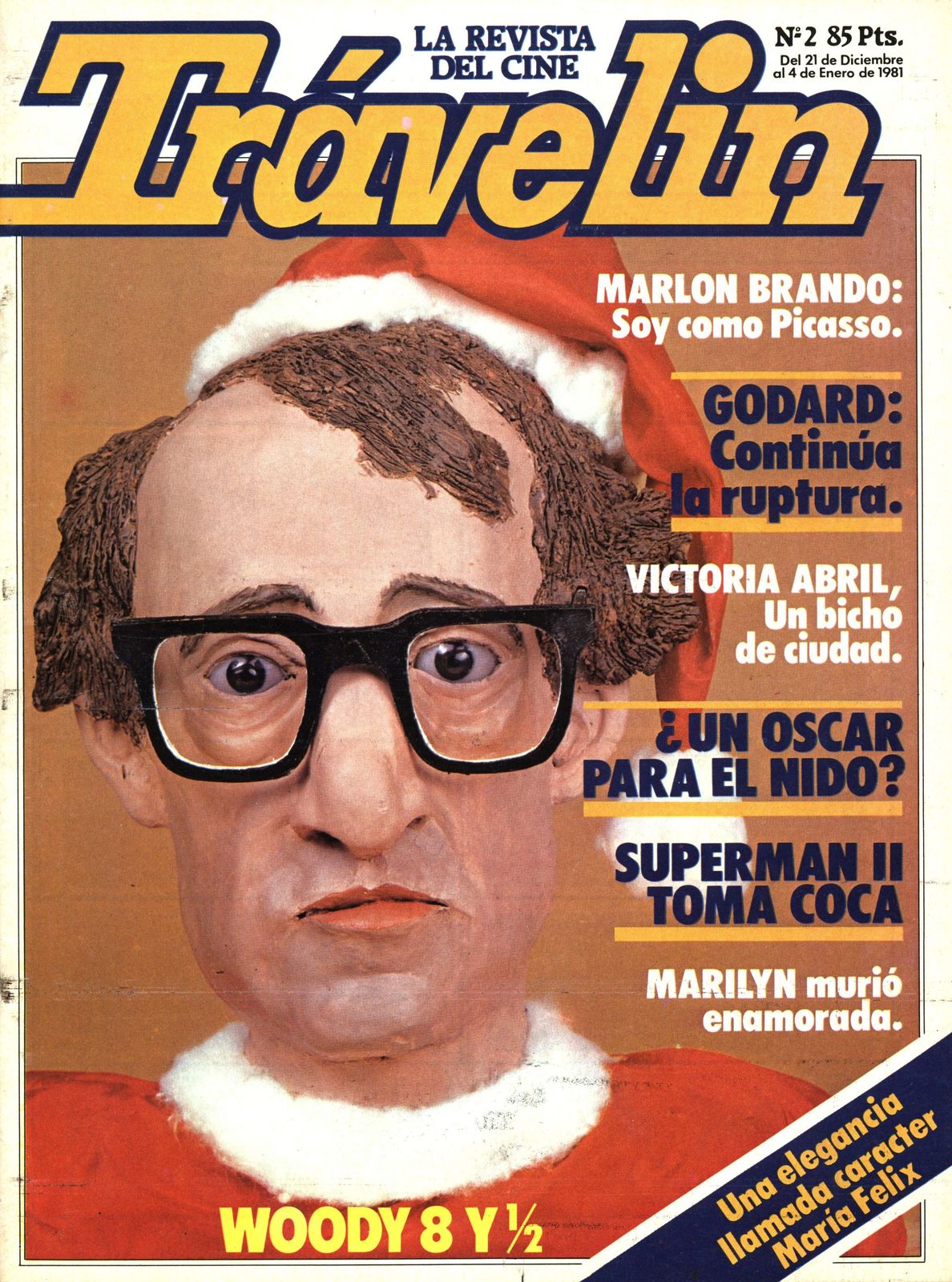 TRAVELIN magazine side cover Issue 2  December 1980/21 January 1981 