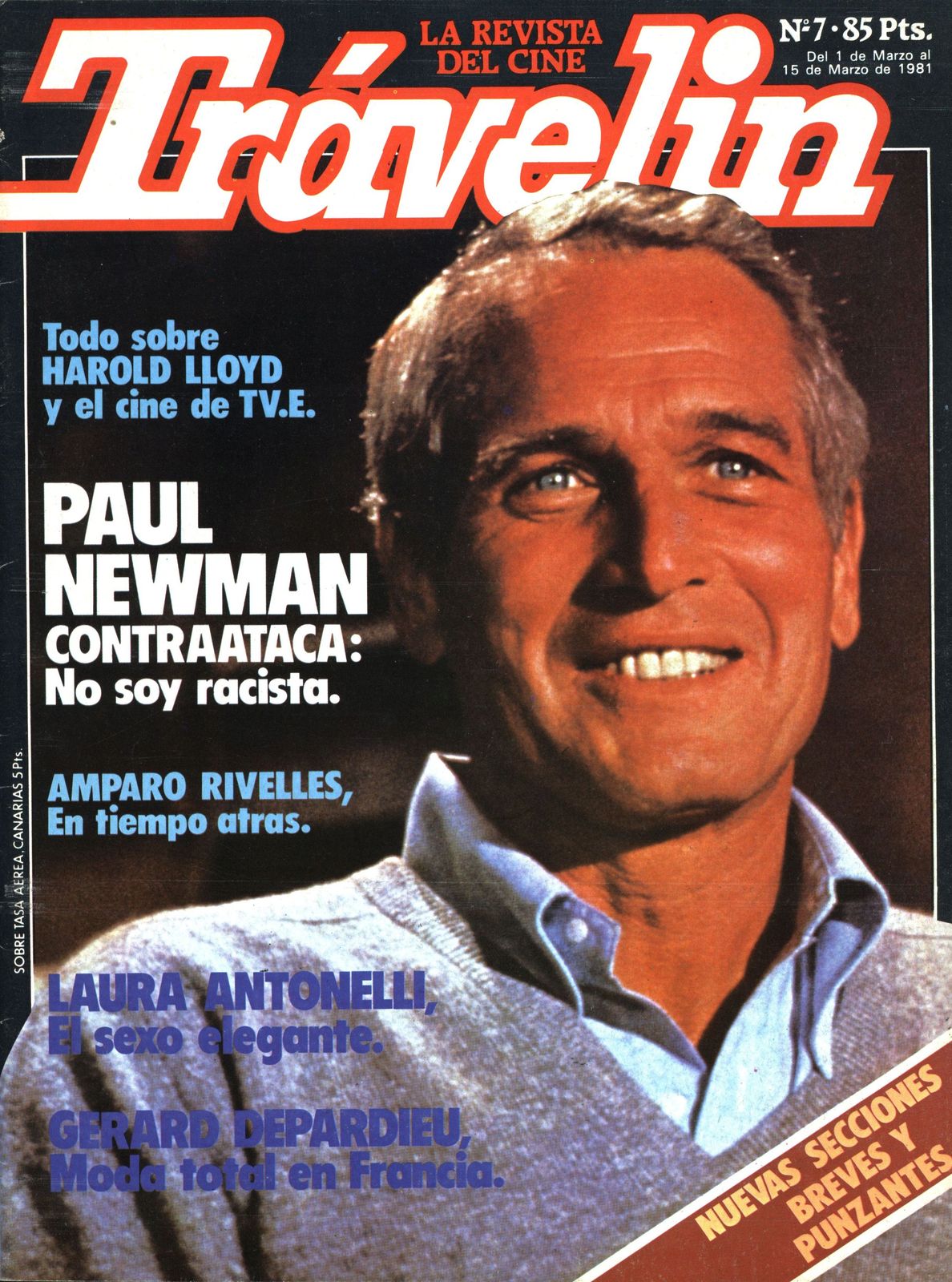 TRAVELIN magazine side cover Issue 7 1 March 1981