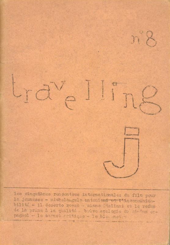 TRAVELLING (Ch) magazine side cover Issue 8 Spring 1965