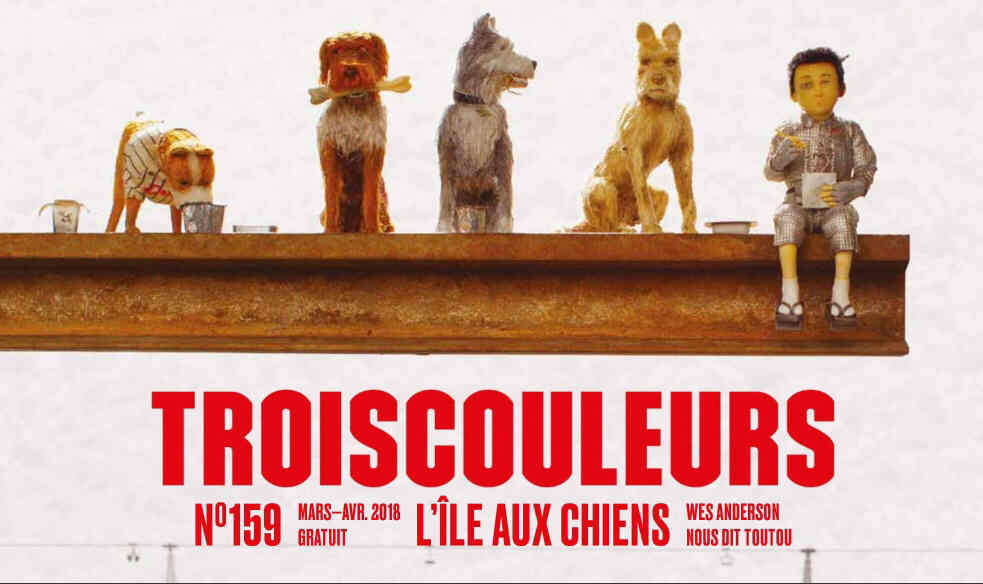 TROIS COULEURS magazine side cover Issue 159  March/April 2018