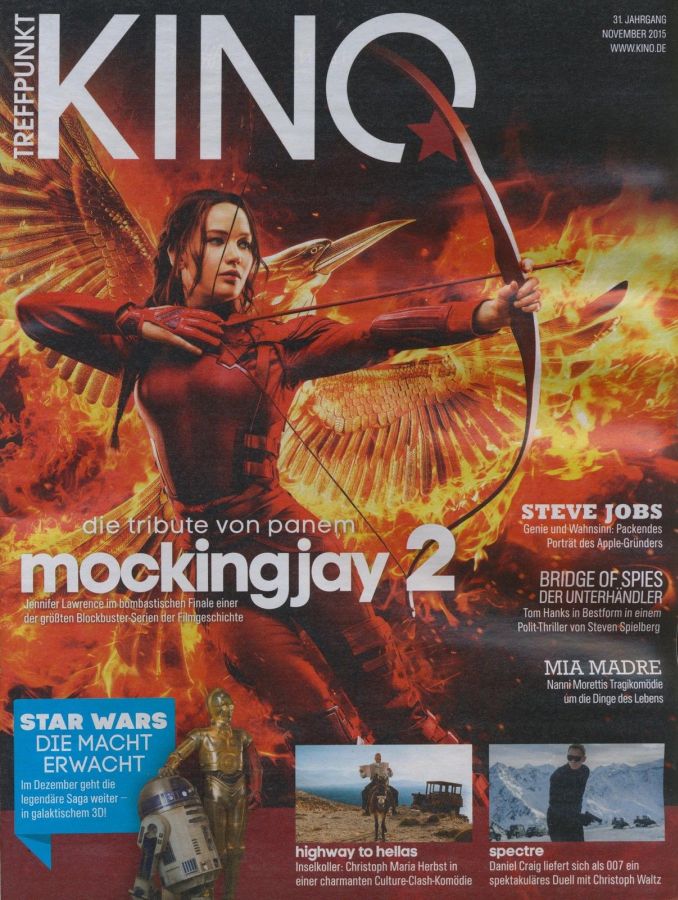 TREFFPUNKT KINO magazine side cover November 2015