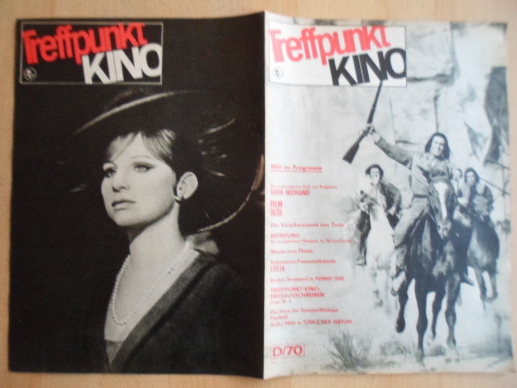 TREFFPUNKT KINO (DDR) magazine side cover Issue 4  1970