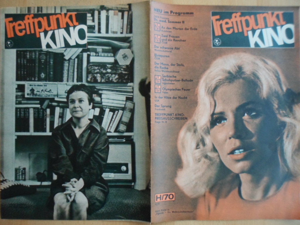 TREFFPUNKT KINO (DDR) magazine side cover Issue 8  1970