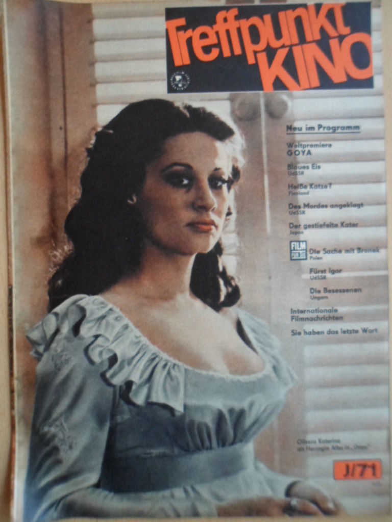 TREFFPUNKT KINO (DDR) magazine side cover Issue 10  1971