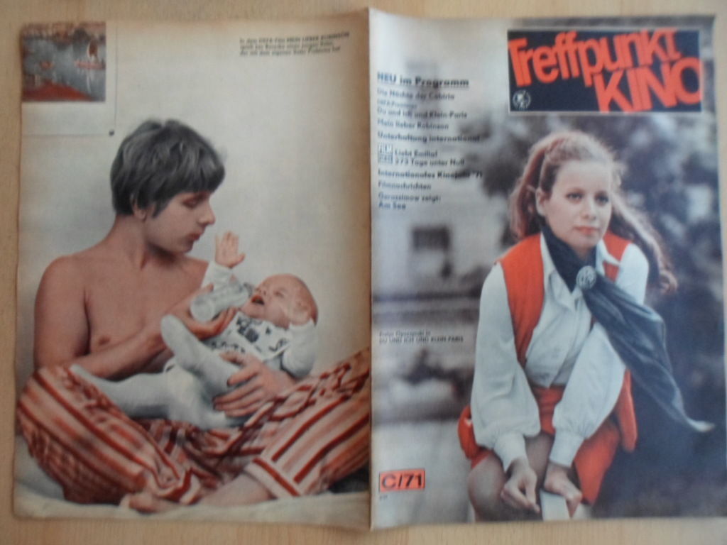 TREFFPUNKT KINO (DDR) magazine side cover Issue 3  1971