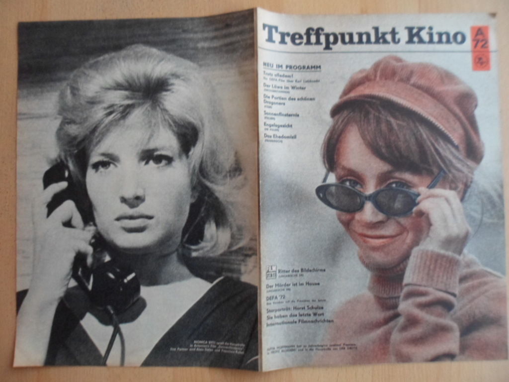 TREFFPUNKT KINO (DDR) magazine side cover Issue 1  1972