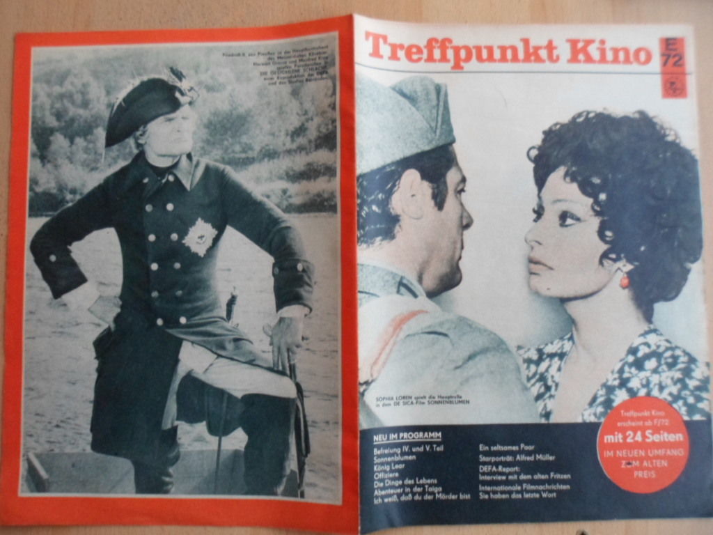 TREFFPUNKT KINO (DDR) magazine side cover Issue 5  1972