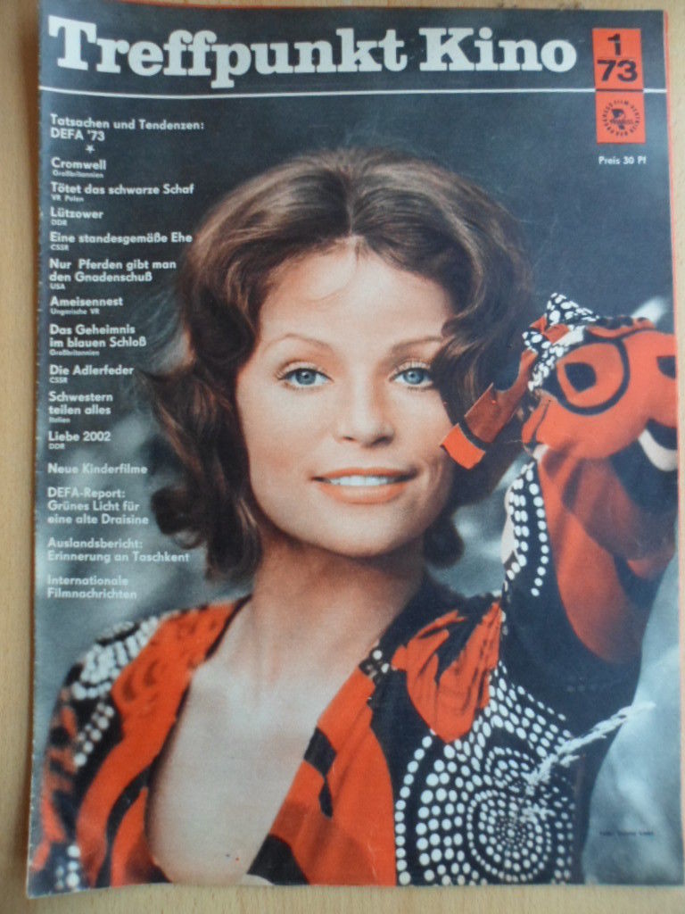 TREFFPUNKT KINO (DDR) magazine side cover Issue 1 January 1973