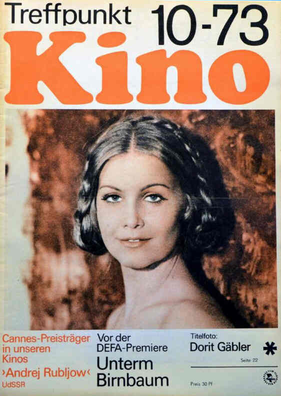 TREFFPUNKT KINO (DDR) magazine side cover Issue 10  1973