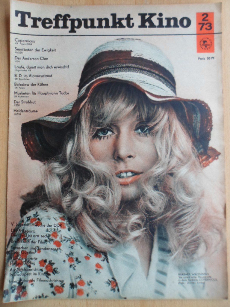 TREFFPUNKT KINO (DDR) magazine side cover Issue 2  1973
