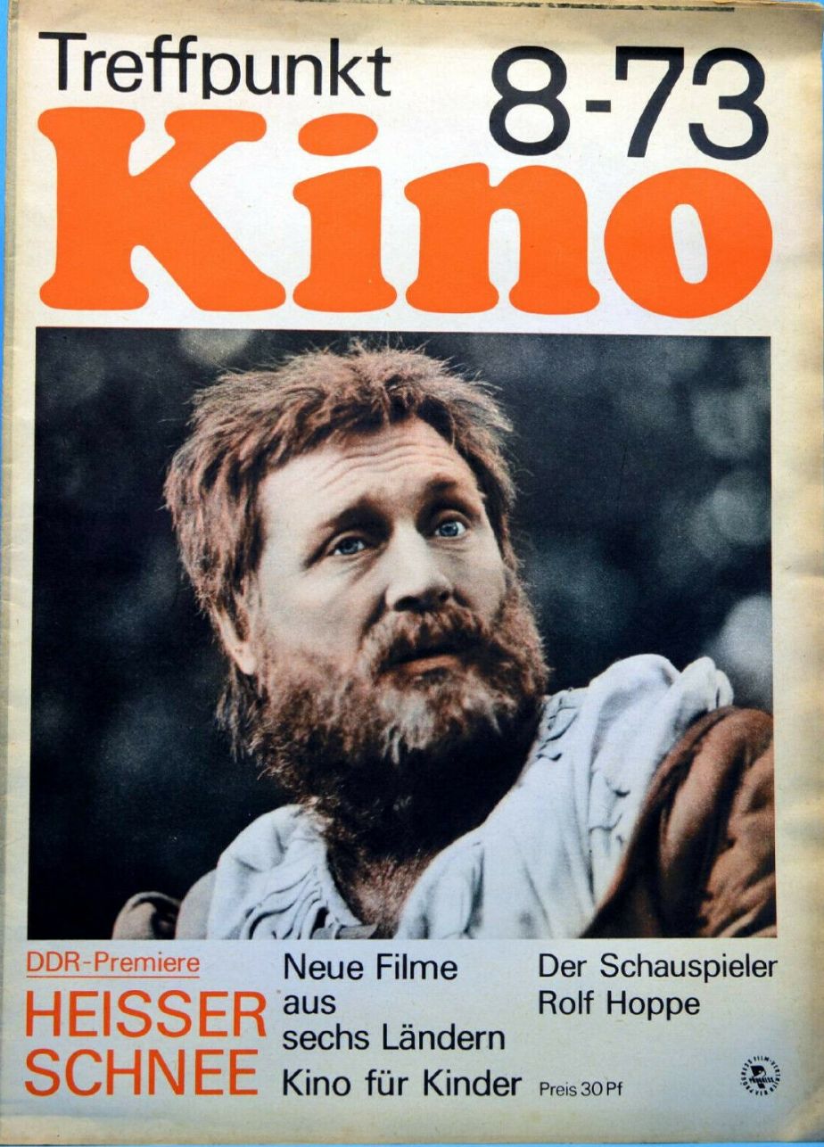 TREFFPUNKT KINO (DDR) magazine side cover Issue 8  1973