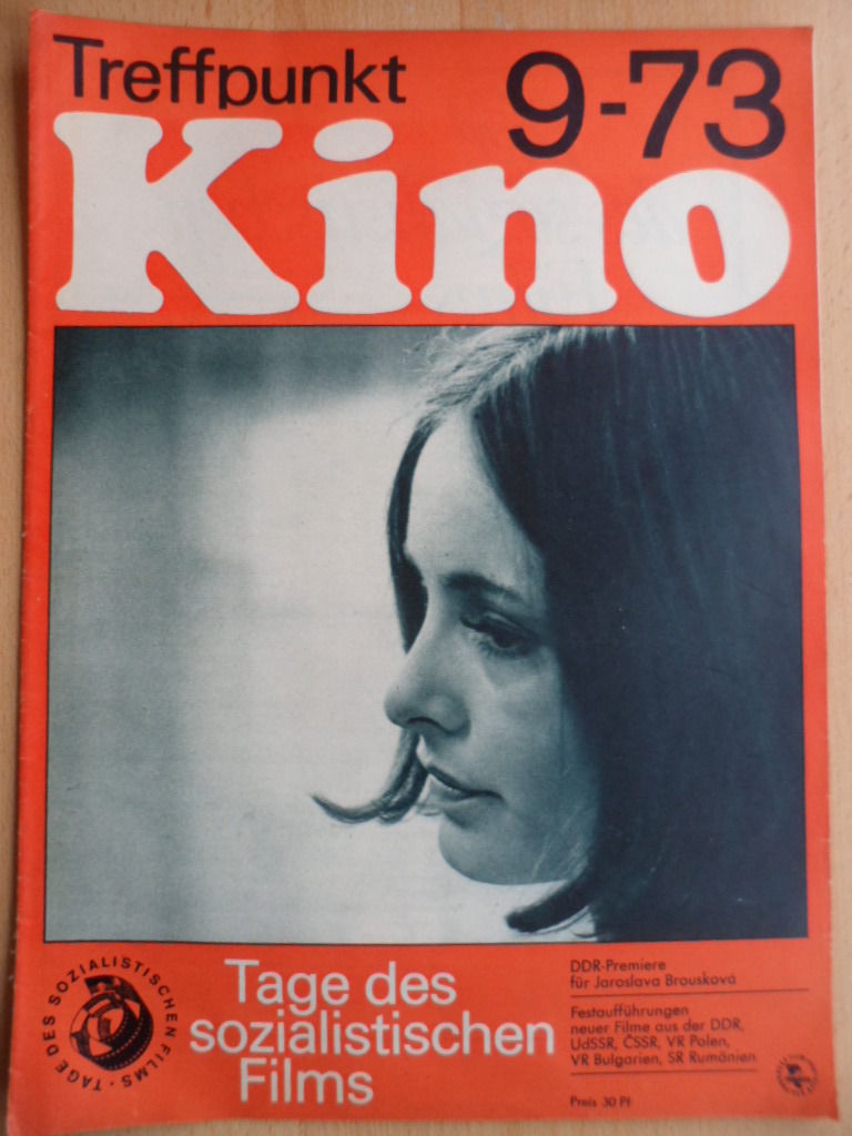 TREFFPUNKT KINO (DDR) magazine side cover Issue 9  1973