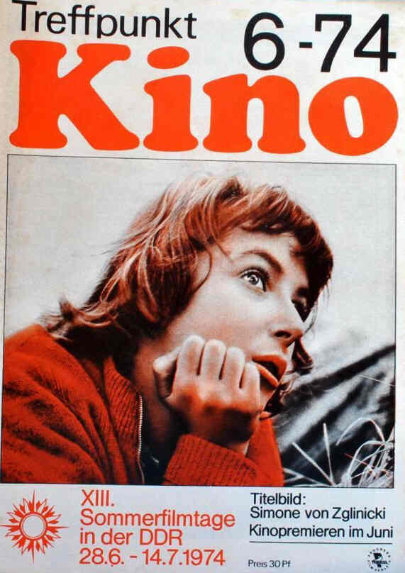 TREFFPUNKT KINO (DDR) magazine side cover Issue 6  1974