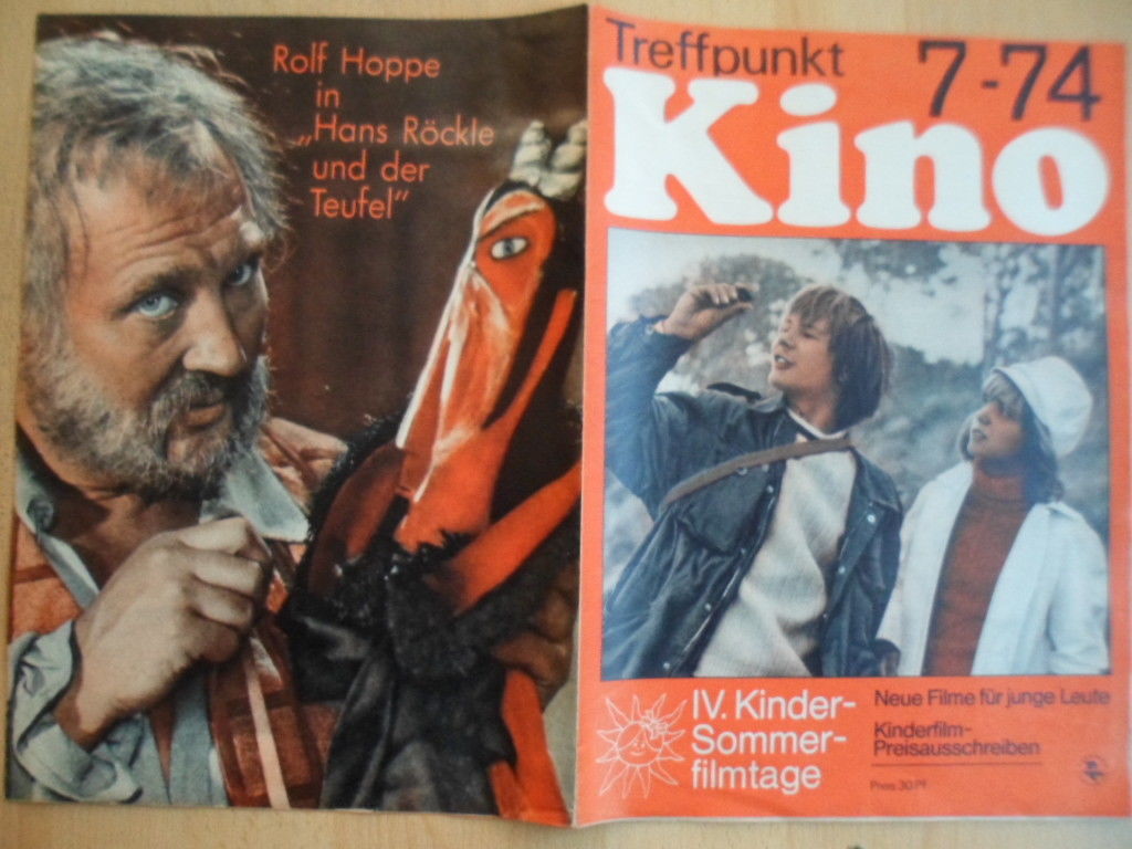 TREFFPUNKT KINO (DDR) magazine side cover Issue 7  1974