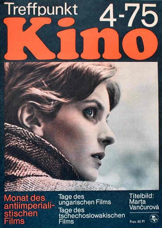 TREFFPUNKT KINO (DDR) magazine side cover Issue 4  1975