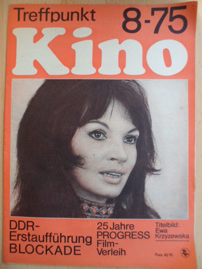 TREFFPUNKT KINO (DDR) magazine side cover Issue 8  1975