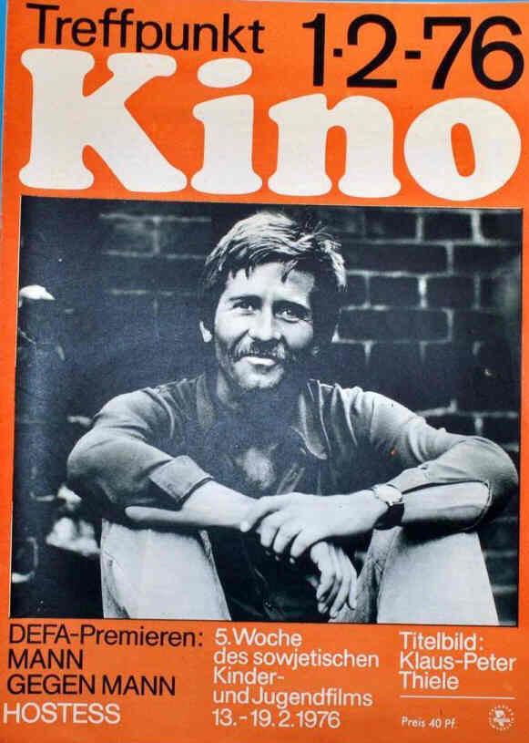 TREFFPUNKT KINO (DDR) magazine side cover Issue 1-2  1976
