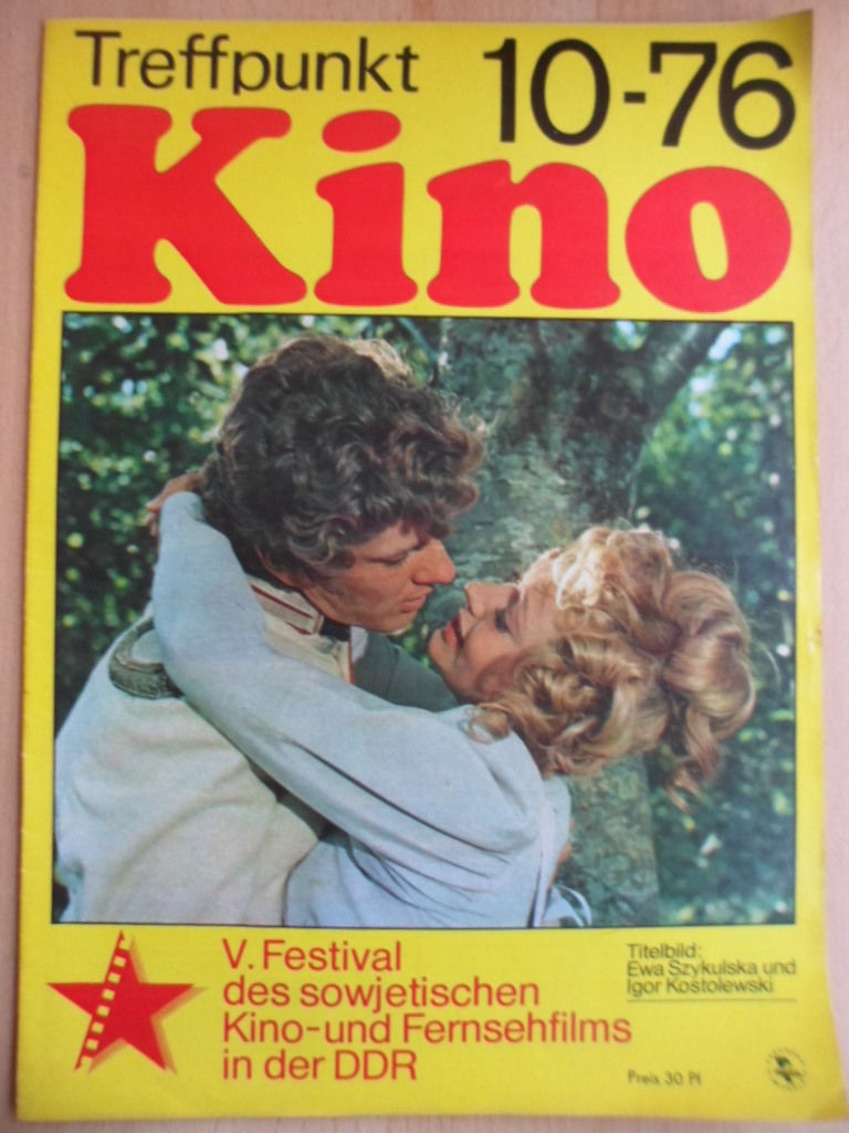 TREFFPUNKT KINO (DDR) magazine side cover Issue 10  1976