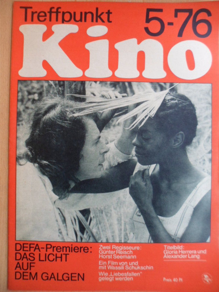 TREFFPUNKT KINO (DDR) magazine side cover Issue 5  1976