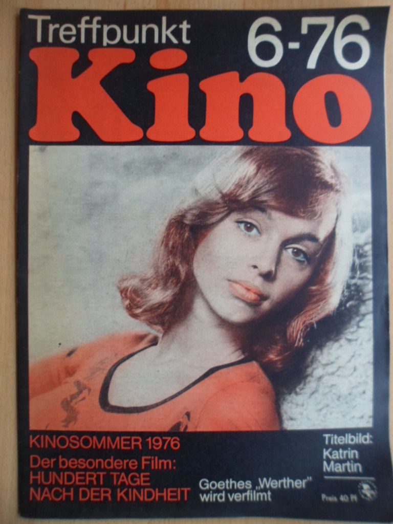 TREFFPUNKT KINO (DDR) magazine side cover Issue 6  1976