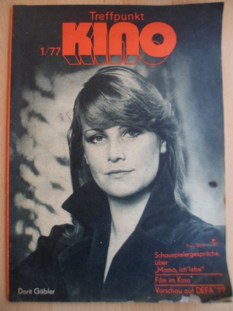 TREFFPUNKT KINO (DDR) magazine side cover Issue 1  1977