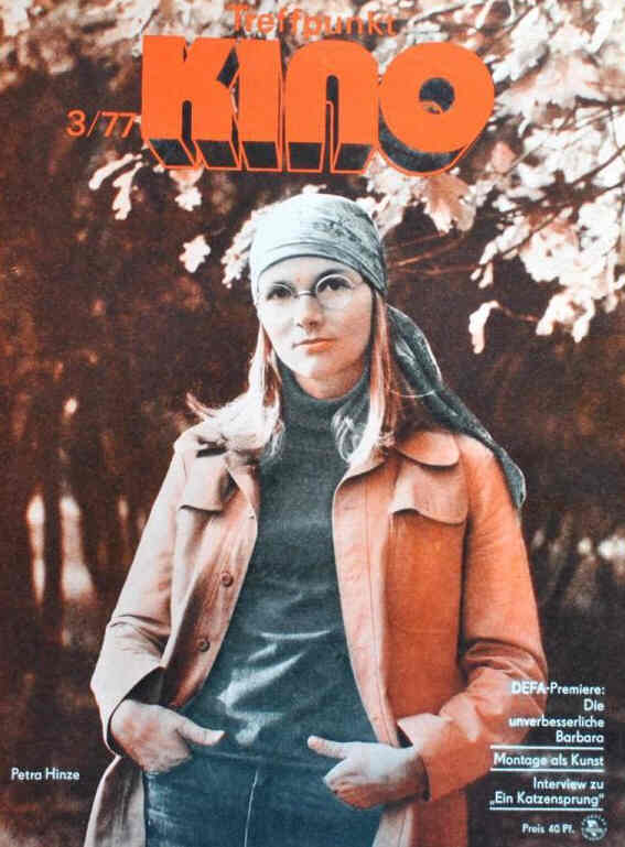 TREFFPUNKT KINO (DDR) magazine side cover Issue 3  1977