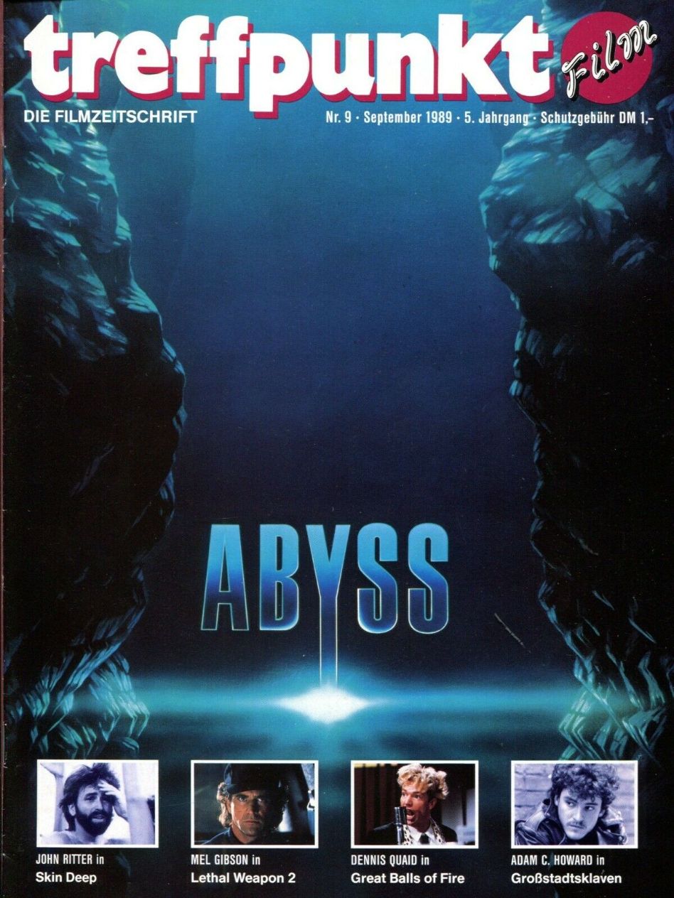 TREFFPUNKT KINO magazine side cover Issue 9  September 1989