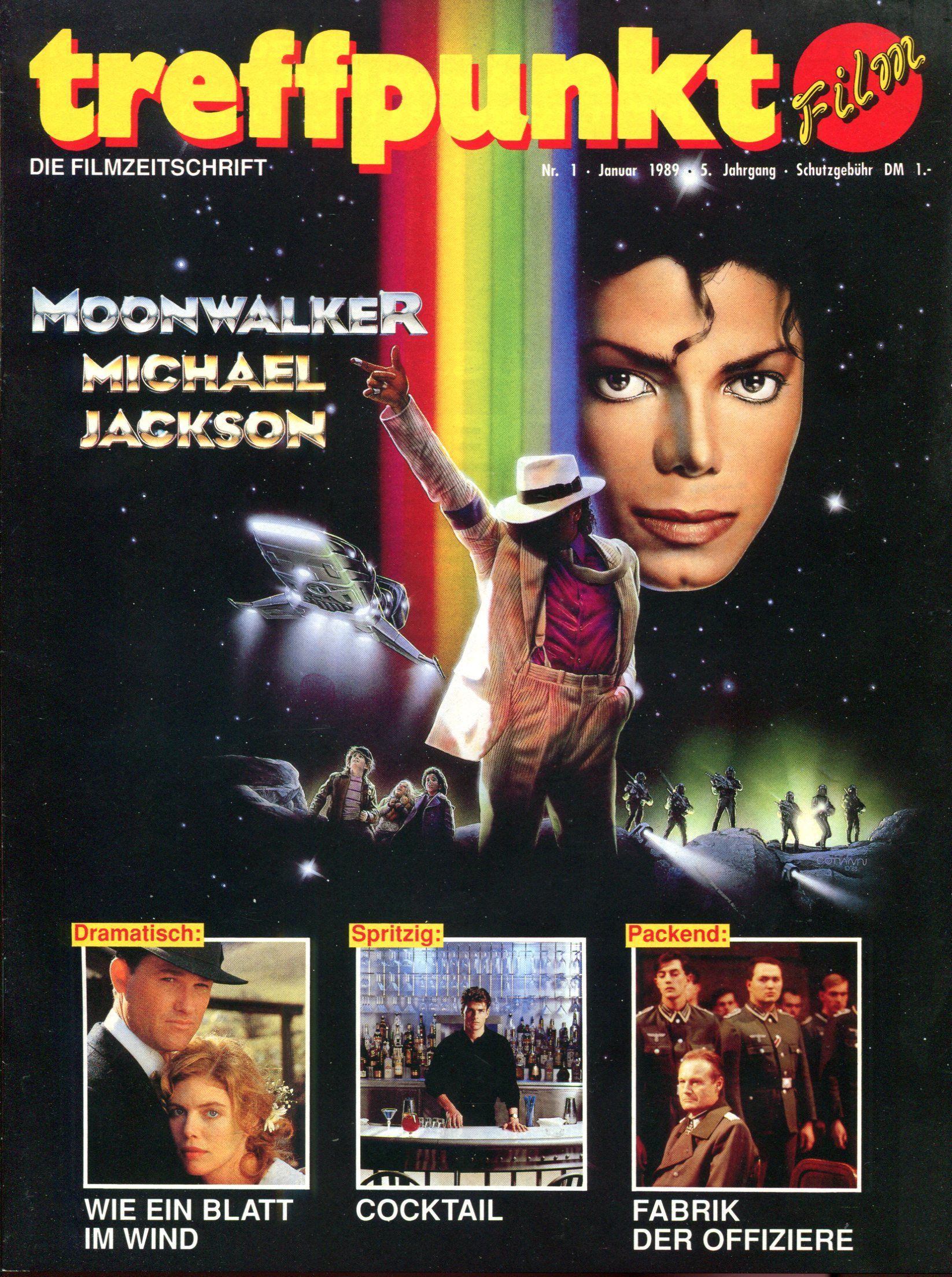 TREFFPUNKT KINO magazine side cover Issue 1   1989