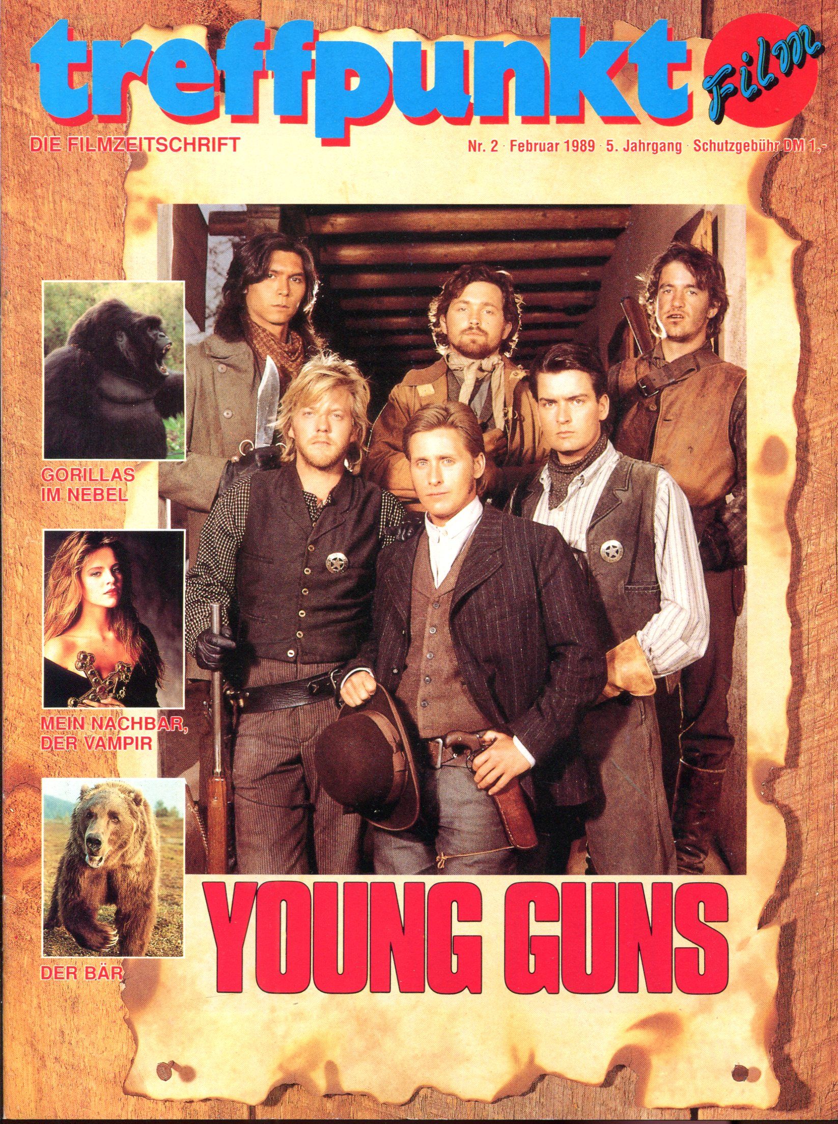TREFFPUNKT KINO magazine side cover Issue 2   1989