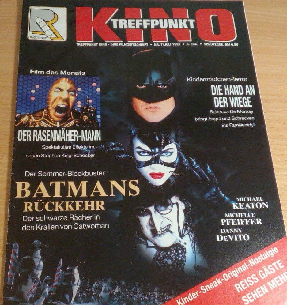 TREFFPUNKT KINO magazine side cover July 1992