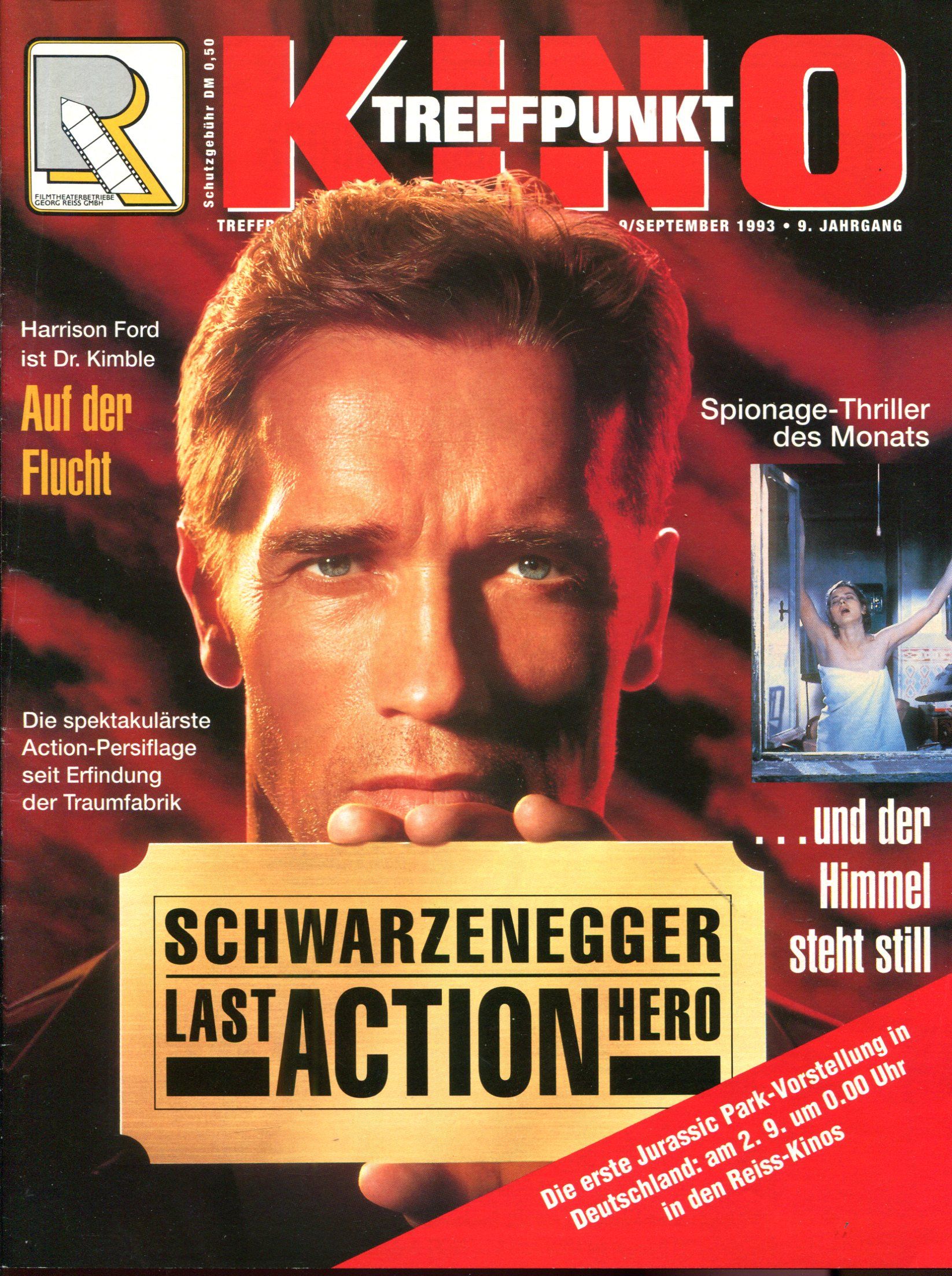 TREFFPUNKT KINO magazine side cover Issue 9 September 1993