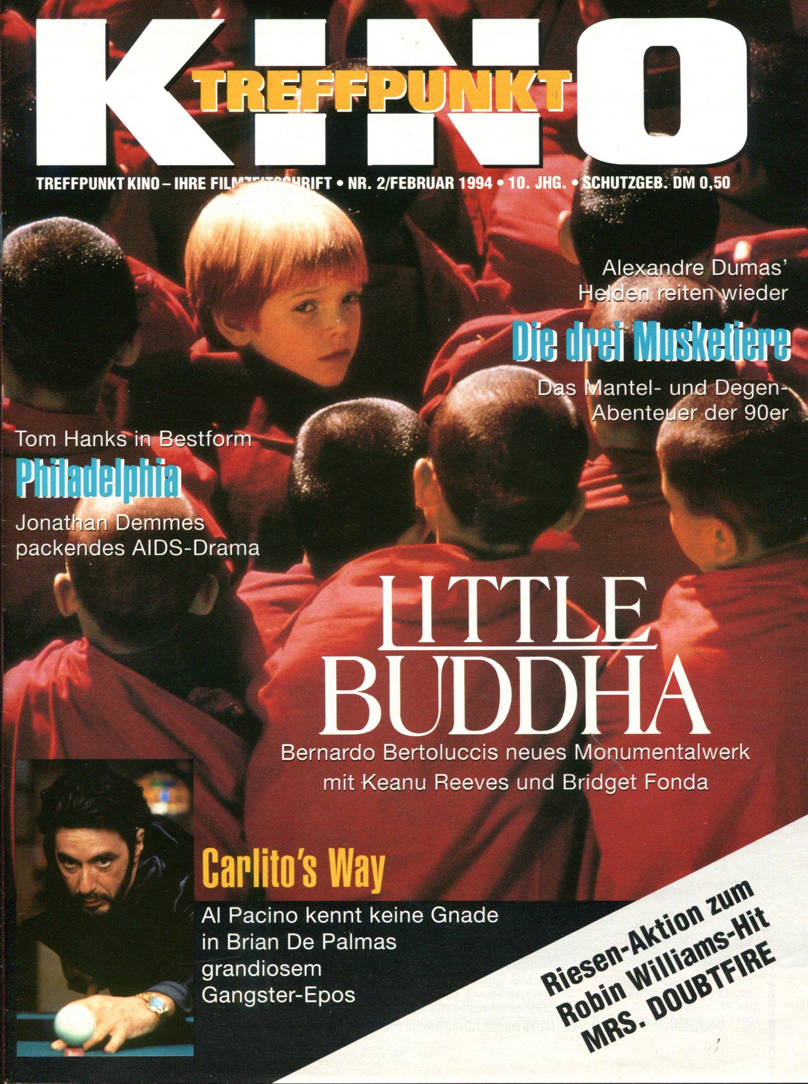 TREFFPUNKT KINO magazine side cover Issue 2  February 1994