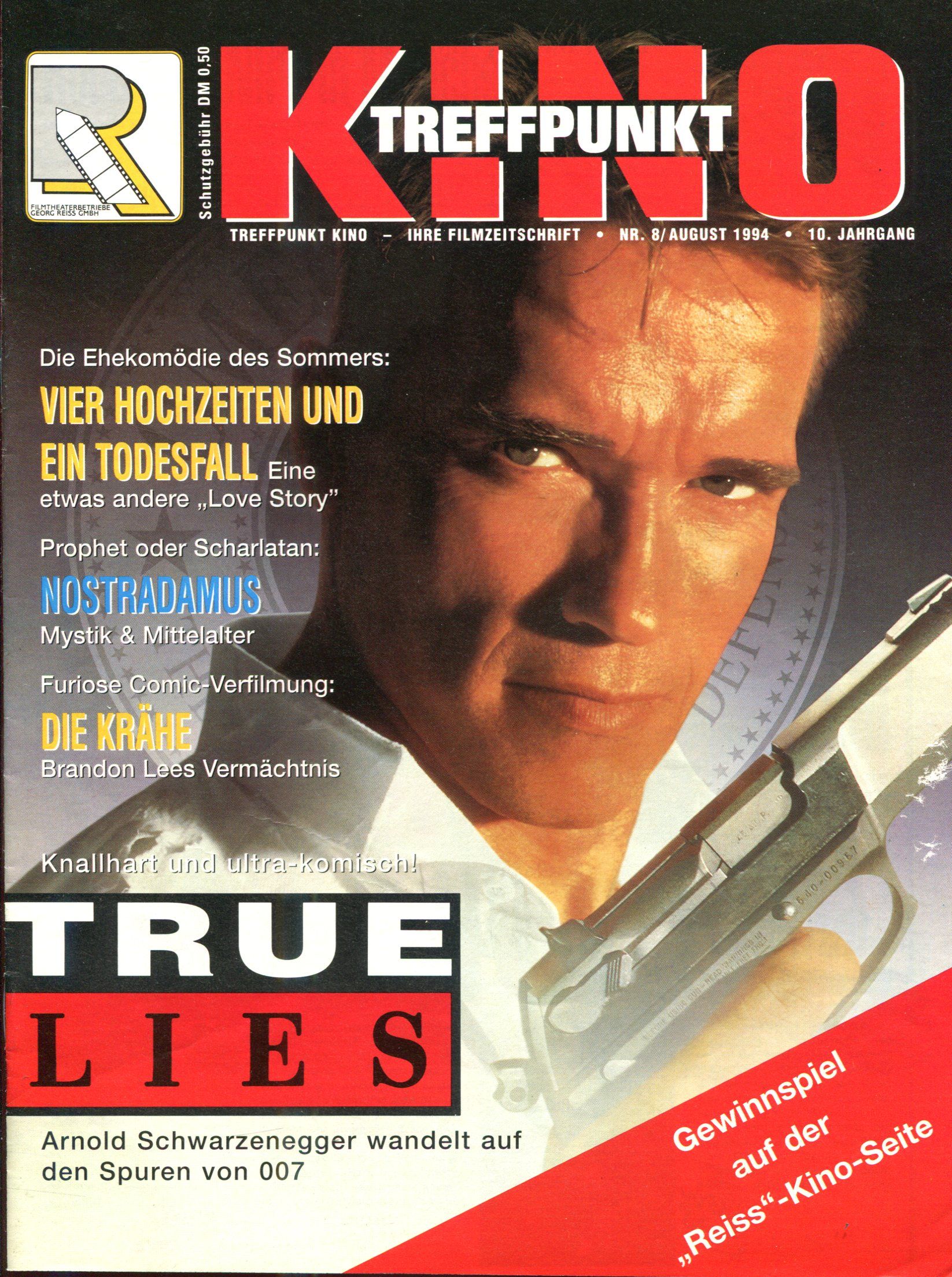 TREFFPUNKT KINO magazine side cover Issue 8 August 1994