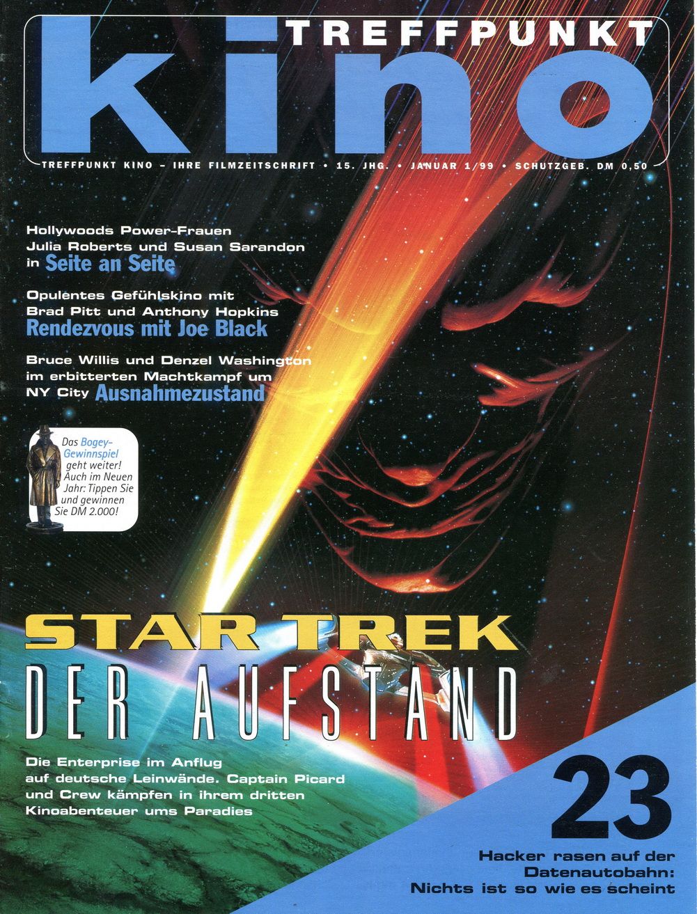 TREFFPUNKT KINO magazine side cover Issue 1  January 1999