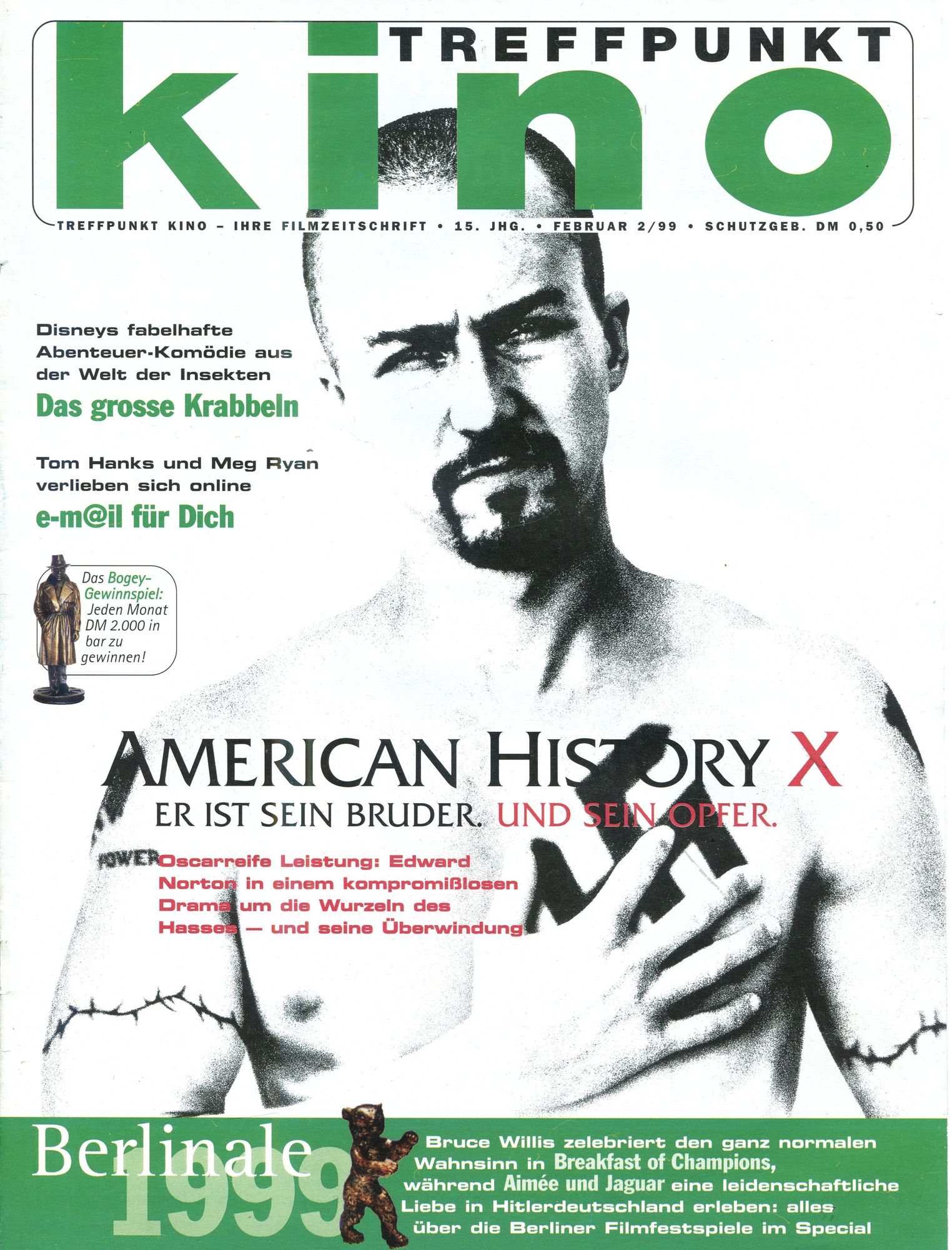 TREFFPUNKT KINO magazine side cover Issue 2  February 1999